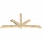Ekena Millwork Alberta Rough Sawn Timber Gable Bracket, Douglas Fir, 108"W x 54"H x 4"D x 6"F, 12/12 Pitch GBW108X54X0406ALB00RDF - alternate 3